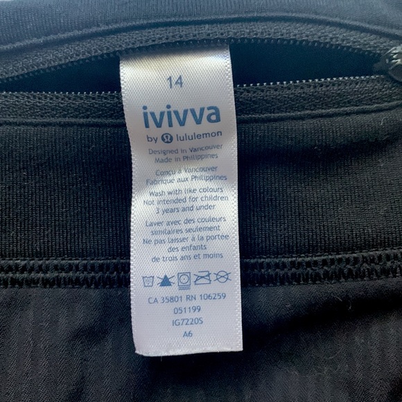 Ivivva Girls Black Shorts (by Lululemon) - Picture 3 of 3